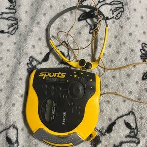 Sony Yellow Headphones for Sports